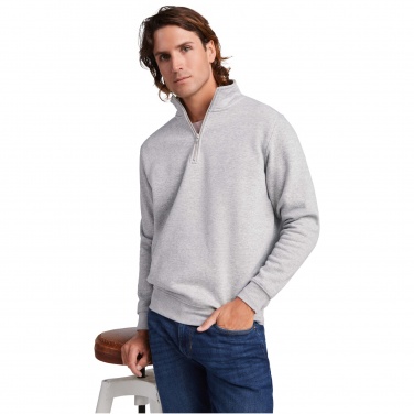 Logo trade business gifts image of: Aneto quarter zip sweater